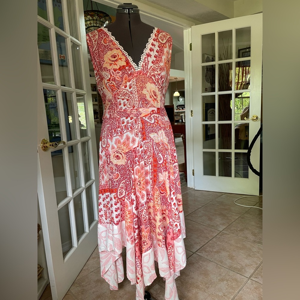Sky And Sand Boho Floral Maxi Dress